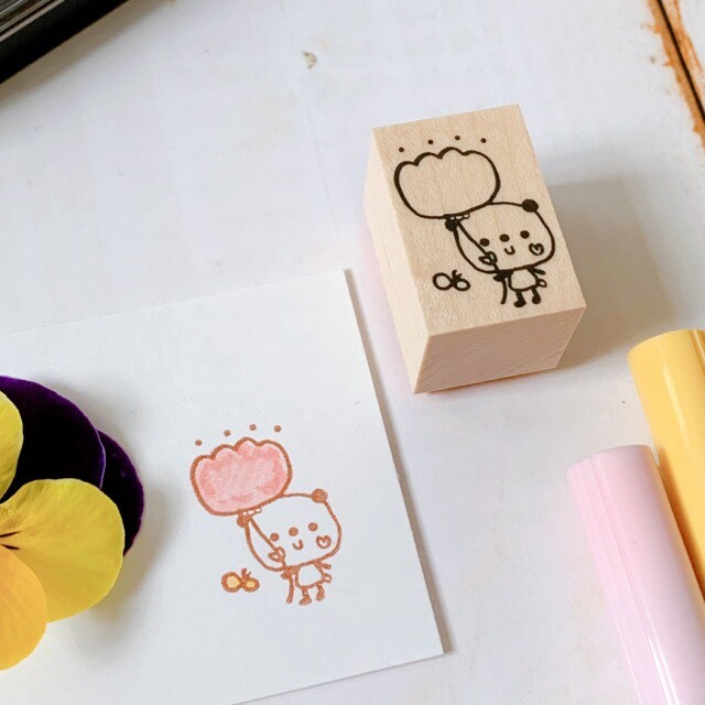 Kayonoko Stamp – Panda’s Flower