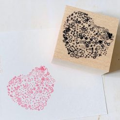 Kayonoko Stamp – Ribbons and Pandas Heart