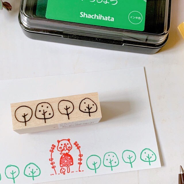 Kayonoko Stamp – Tree Line