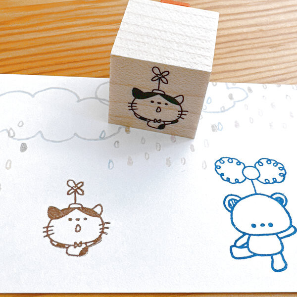 Kayonoko Stamp – Windmill Cat — gallery