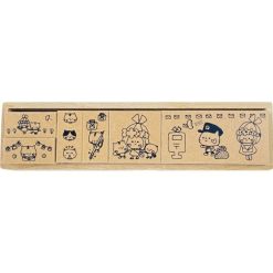 Kayonoko x Sanby Stamp Set – Ribon and Nekotan — gallery