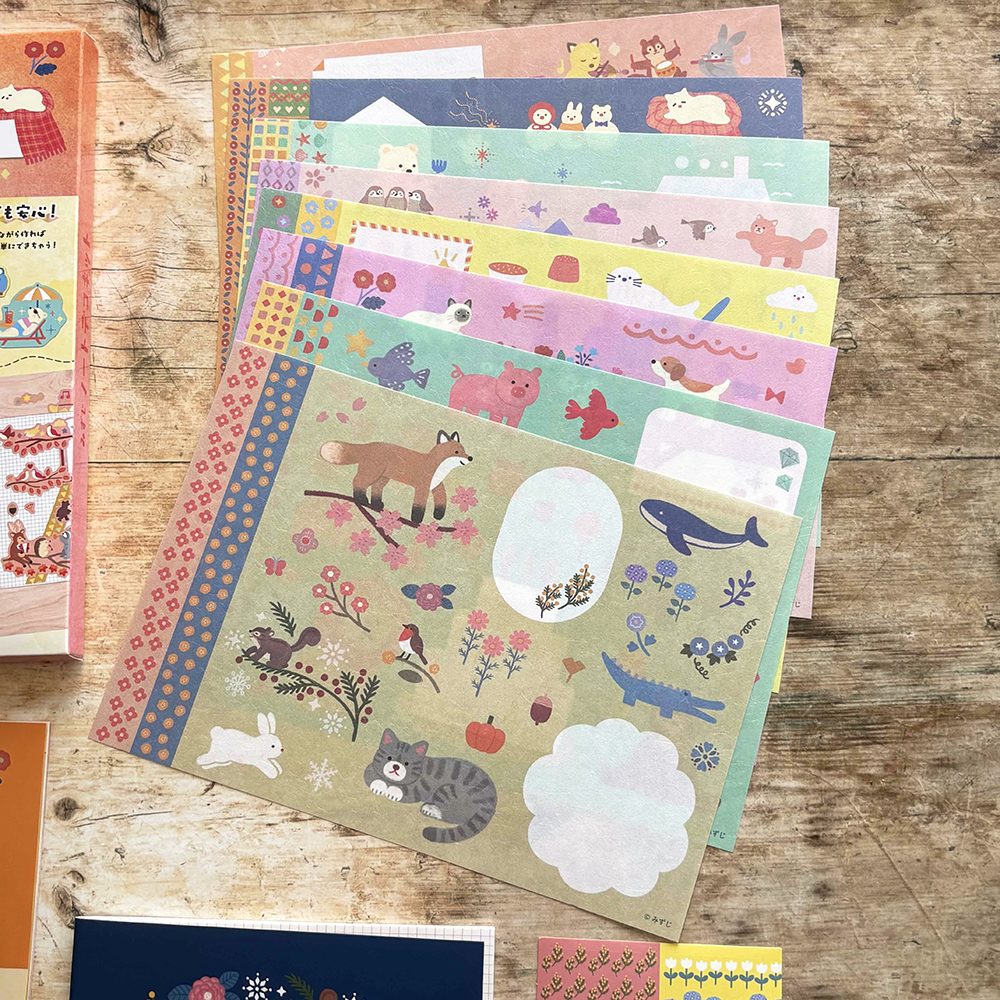 Komamono Lab Notebook Deco Kit – Mizuji — gallery