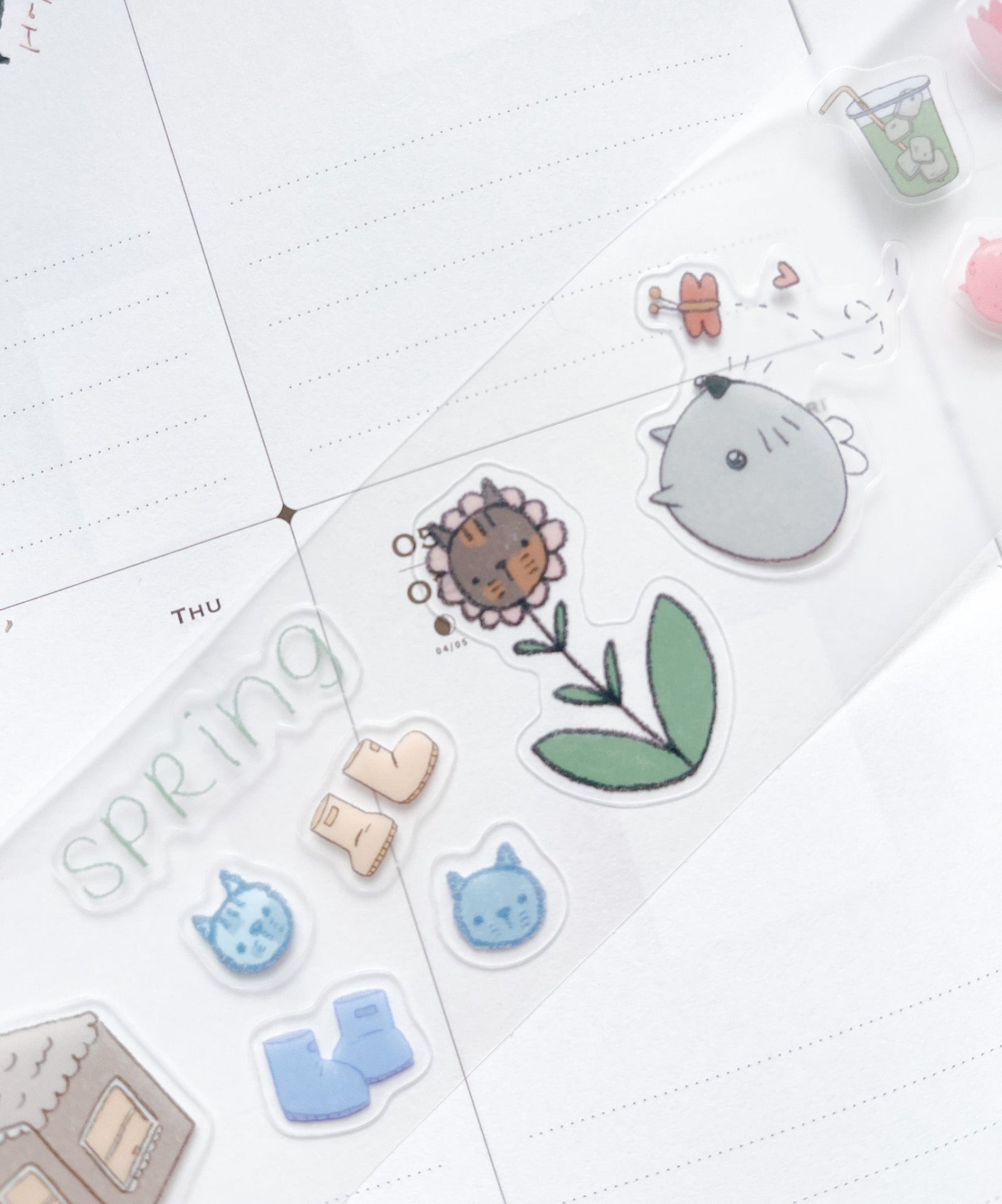 Kuboandlucy x Dana Ate Oatmeal Kiss-Cut PET Tape – All Four Seasons — gallery