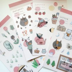 Kuboandlucy x Dana Ate Oatmeal Sticker Sheet – Four Seasons Spring — gallery