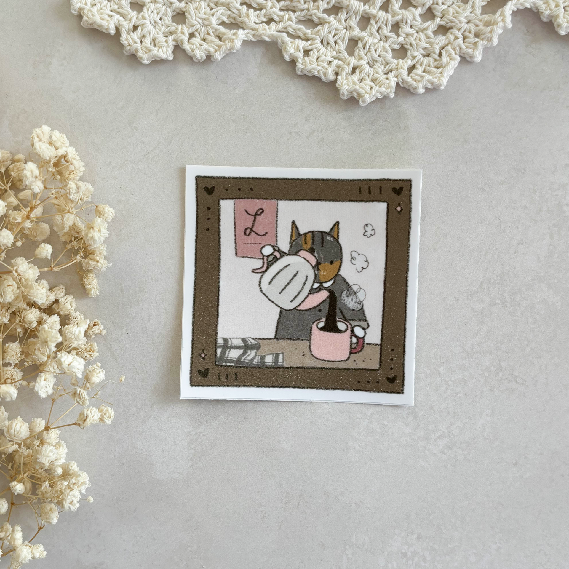 Kuboandlucy x Dana Ate Oatmeal Vinyl Sticker – Barista Lucy — gallery