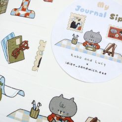Kuboandlucy x Idiot Sandwich Washi Tape – My Journal Sips V.3 Stationery — gallery