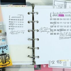 Kurukynki Calendar Rubber Stamps