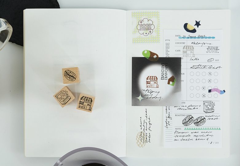 Kurukynki Roast & Relax Rubber Stamps Set of 3