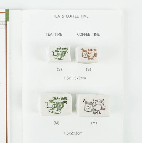 Kurukynki Tea & Coffee Time Rubber Stamps