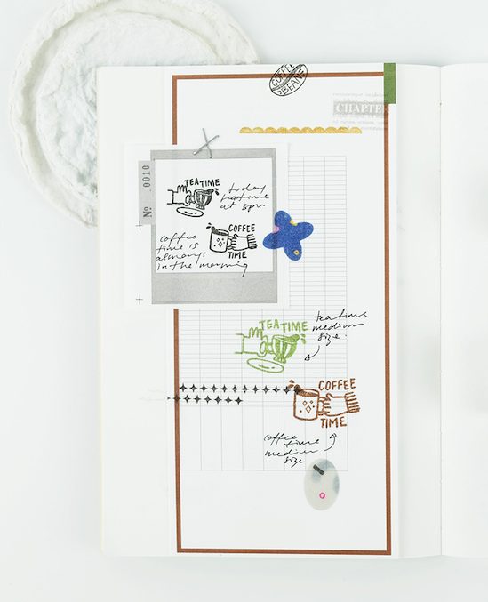 Kurukynki Tea & Coffee Time Rubber Stamps