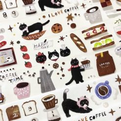 La Creme Coffee Cat PET Tape