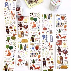 La Creme Woodland Animals Kiss-cut Washi Tape