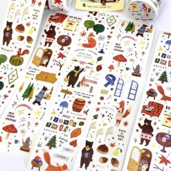 La Creme Woodland Animals Kiss-cut Washi Tape