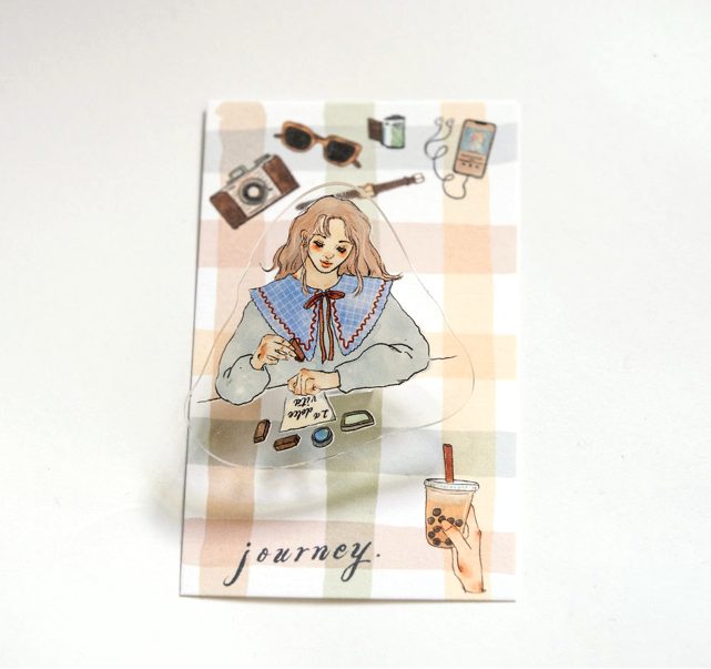 La Dolce Vita Acrylic Clip - Stamp Girl