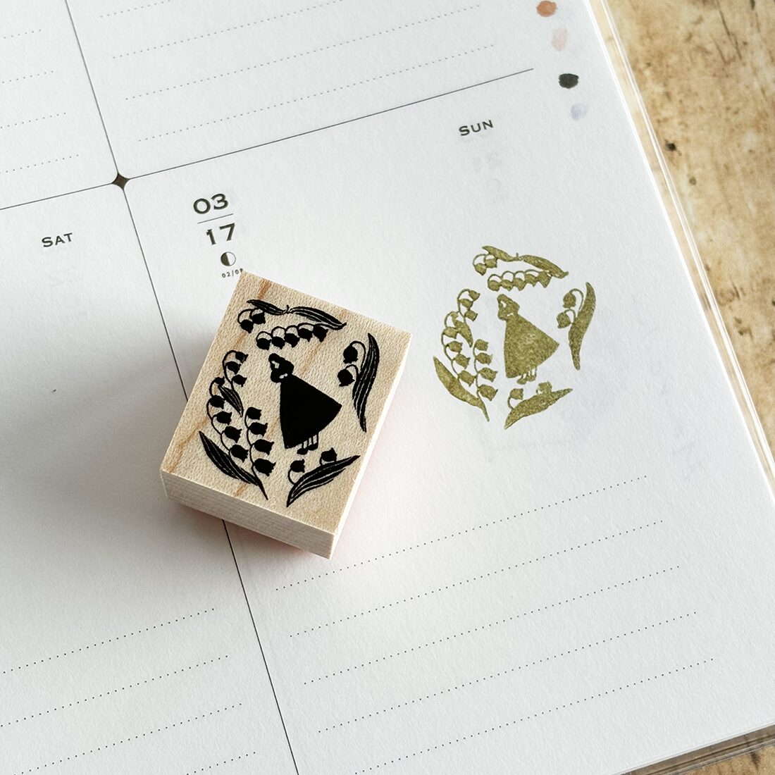 Kin.Iro.Hitode Rubber Stamp - Lily Of The Valley Fairy
