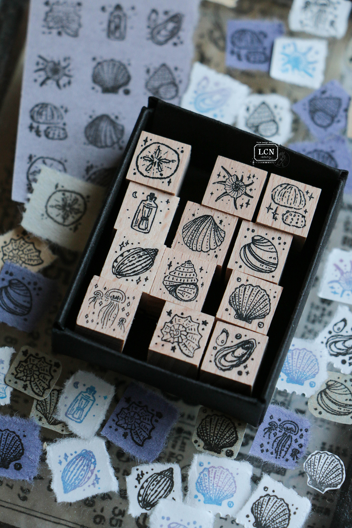 Lin Chia Ning 2026 Mini Tote Stationery Set – Big Ocean — gallery