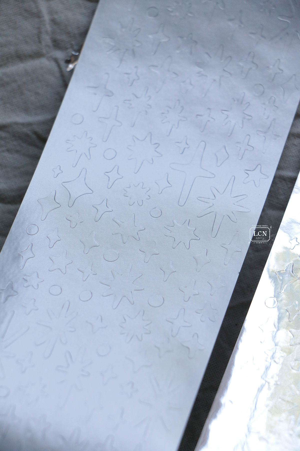 Lin Chia Ning Kiss-cut PET Tape – Stars, Matte Silver — gallery