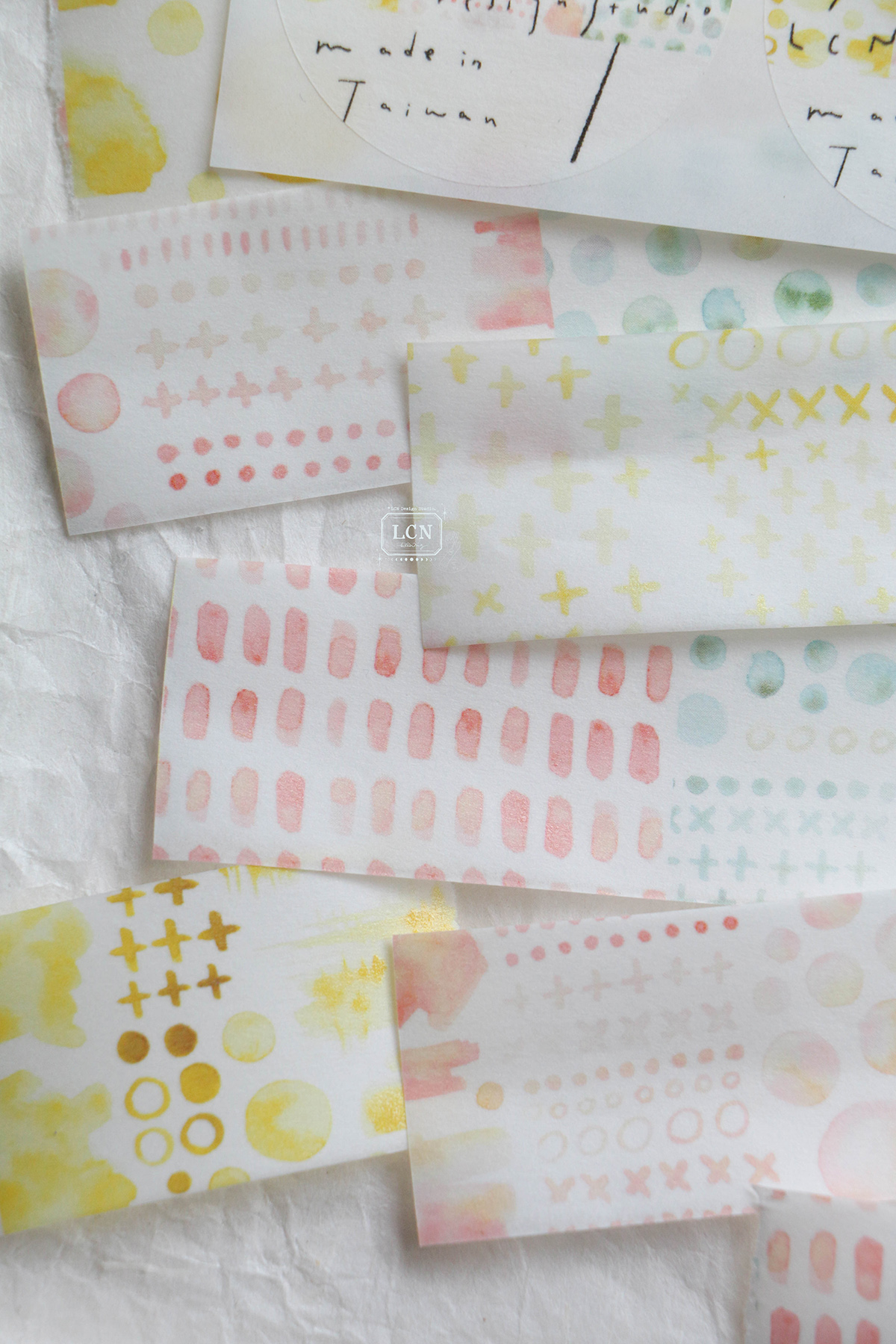 Lin Chia Ning Washi Tape – Watercolour Pattern 1 — gallery