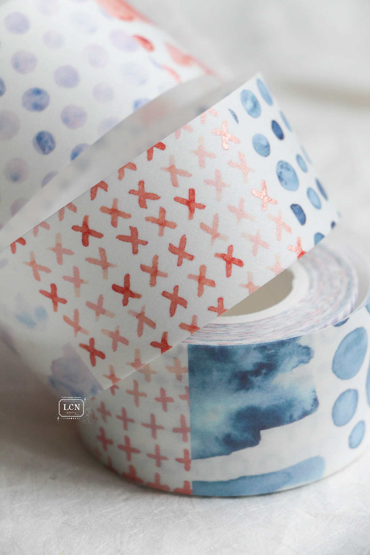 Lin Chia Ning Washi Tape – Watercolour Pattern 2