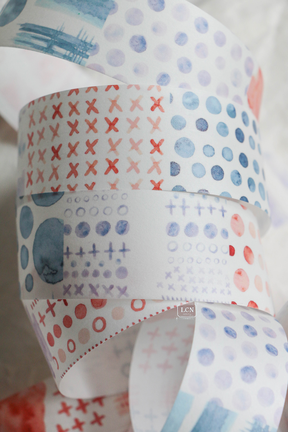 Lin Chia Ning Washi Tape – Watercolour Pattern 2 — gallery