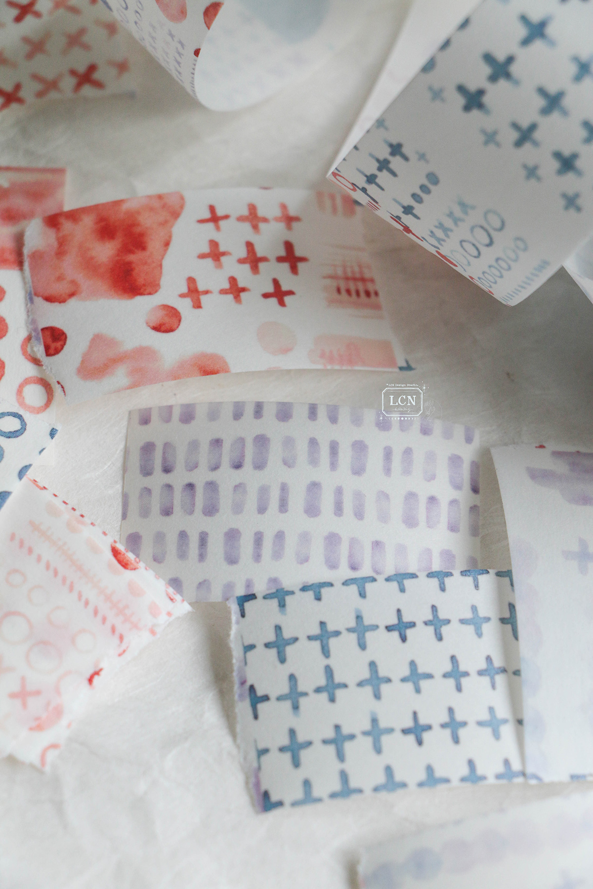 Lin Chia Ning Washi Tape – Watercolour Pattern 2 — gallery