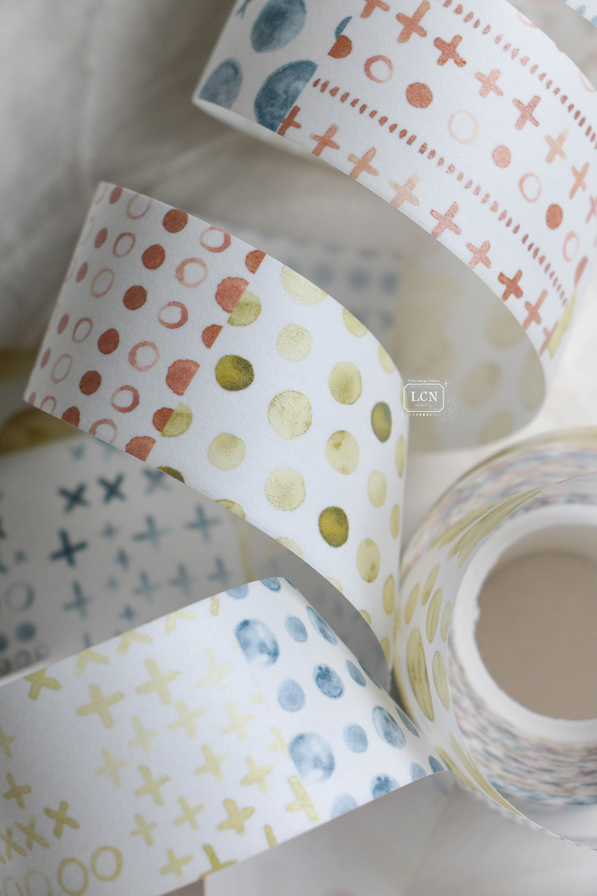 Lin Chia Ning Washi Tape – Watercolour Pattern 3 — gallery