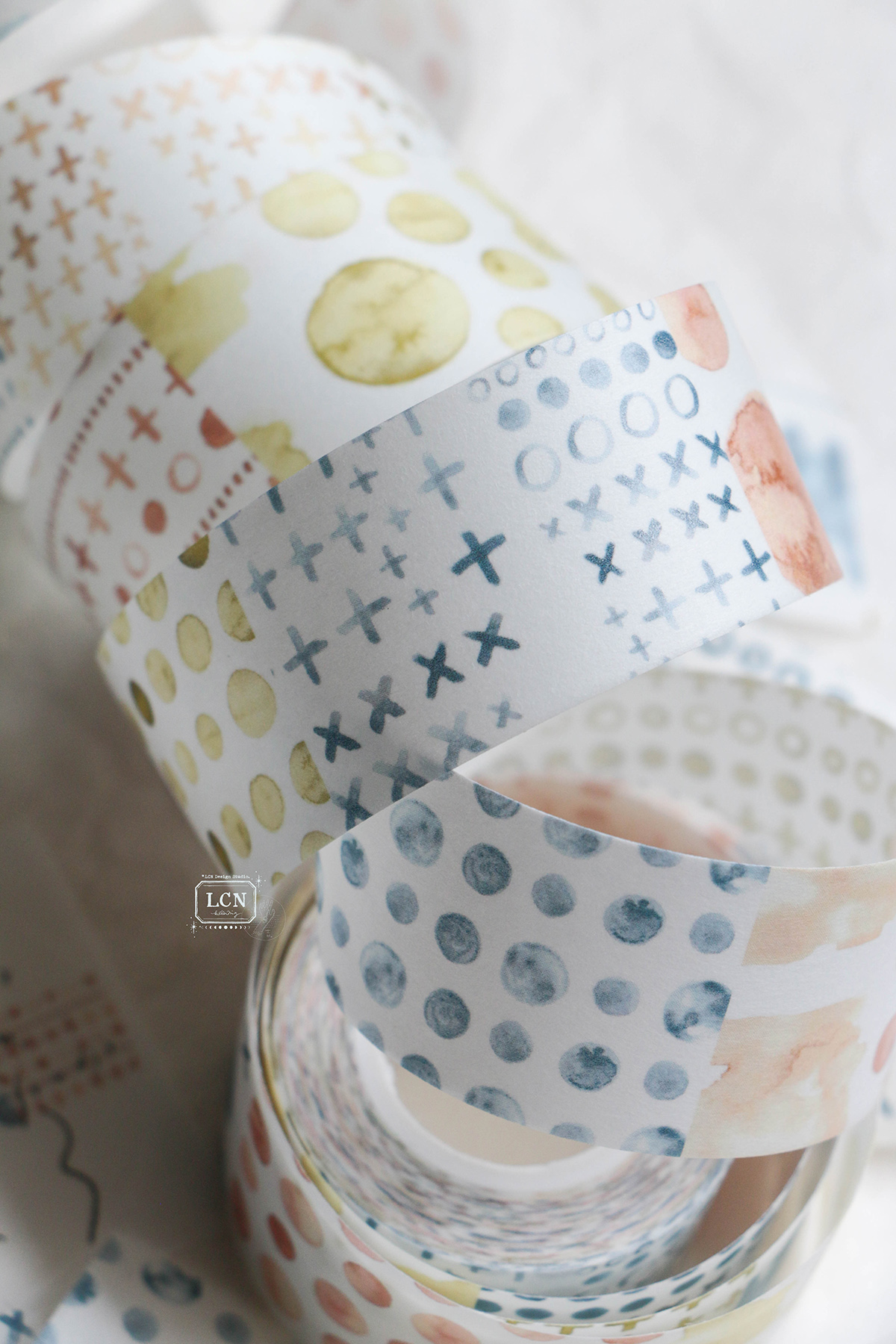 Lin Chia Ning Washi Tape – Watercolour Pattern 3 — gallery