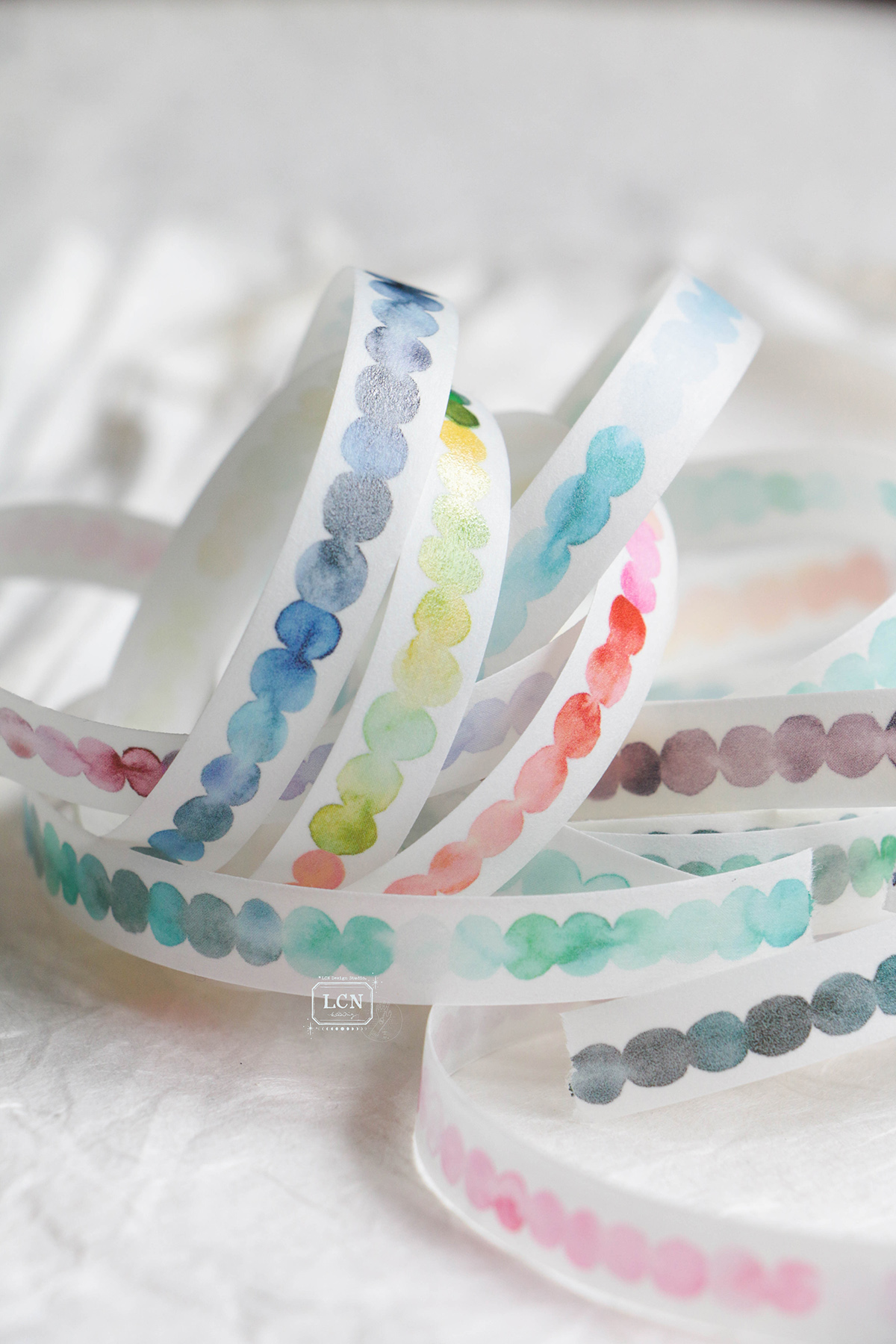 Lin Chia Ning Washi Tape – Watercolour Pattern 4