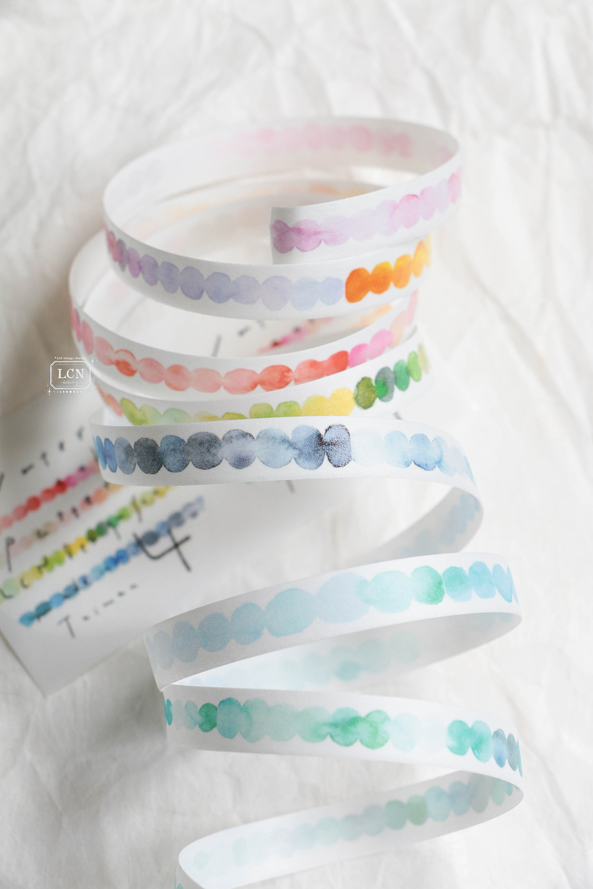 Lin Chia Ning Washi Tape – Watercolour Pattern 4 — gallery