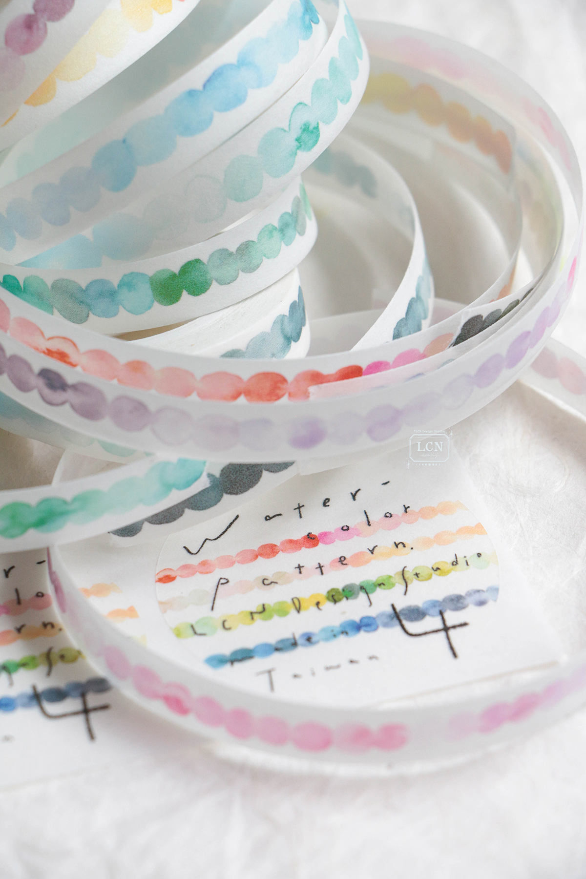 Lin Chia Ning Washi Tape – Watercolour Pattern 4 — gallery