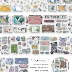 Lin Chia Ning Kiss-cut PET Tape - Travel Essentials