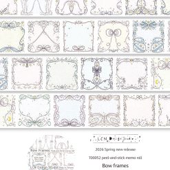 Lin Chia Ning Peel-and-Stick Memo Roll - Bow Frames