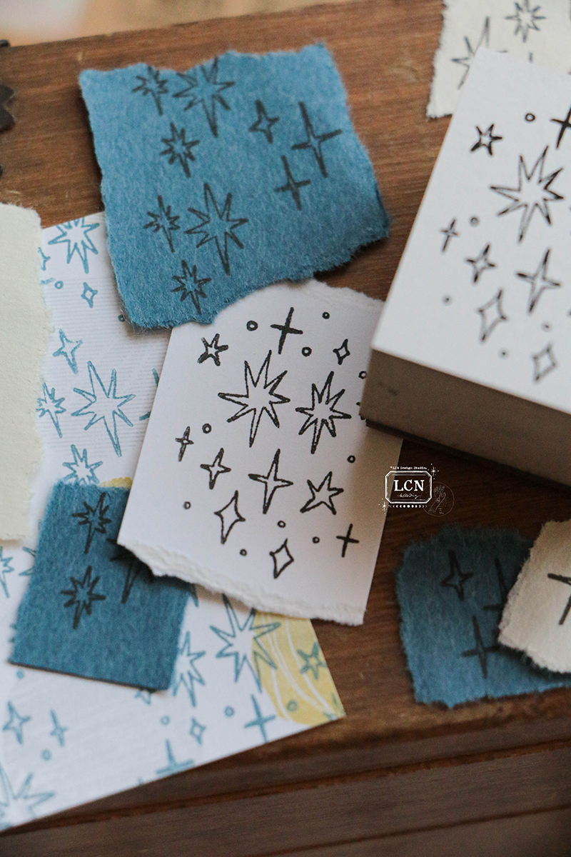 Lin Chia Ning Rubber Stamp - Hand-drawn Stars M