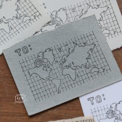 Lin Chia Ning Rubber Stamp - World Map