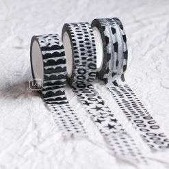 Lin Chia Ning Washi Tape - Hand-drawn Patterns