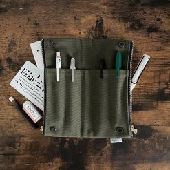 Luddite Bendy Canvas Pen Case - Blue Gray - Image 4