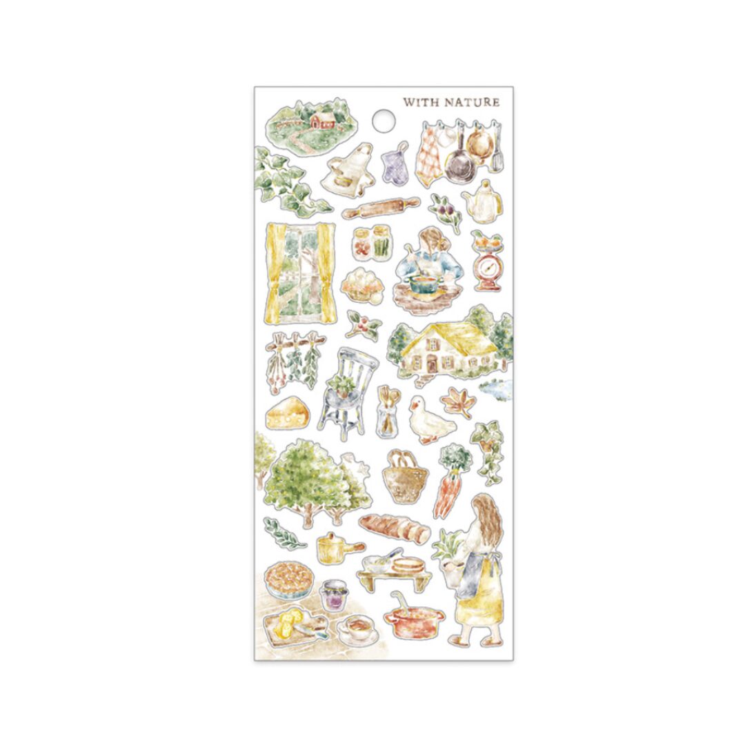 Mind Wave With Nature Stickers (6 designs)
