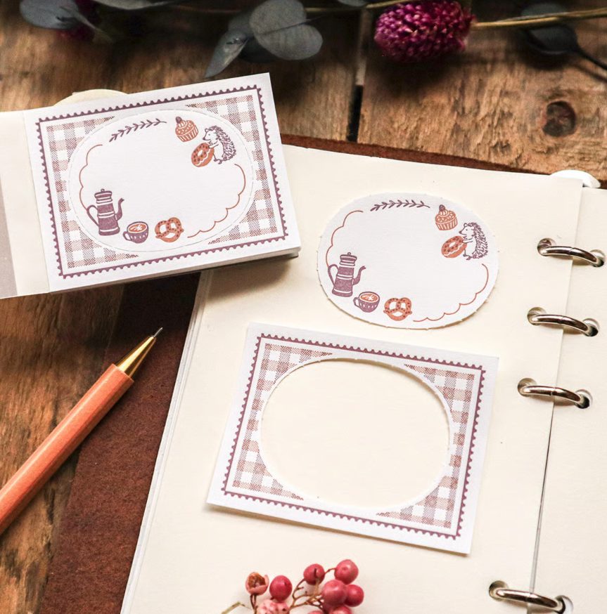 Merinomi 2-way Mini Letterpress Memo Pad - Coffee