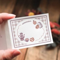 Merinomi 2-way Mini Letterpress Memo Pad - Coffee