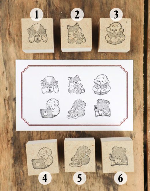 Merinomi At The Café Nuance Rubber Stamps
