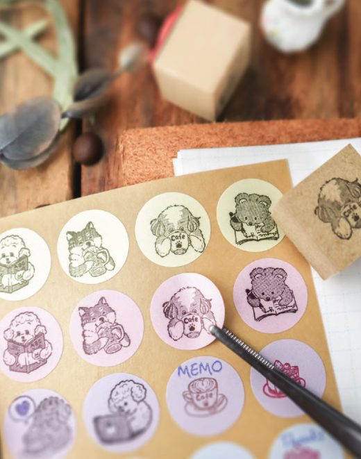 Merinomi At The Café Nuance Rubber Stamps