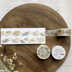 Merinomi Washi Tape - Mischievous Cat and Stationery