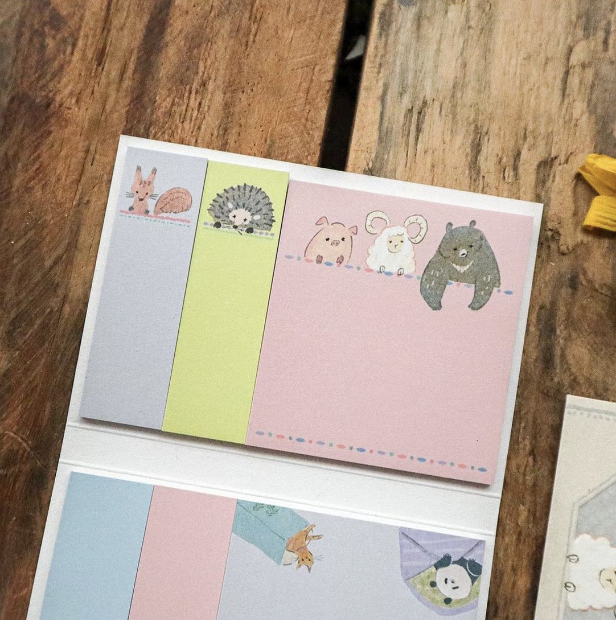 Meribun Hyokkori Animals Sticky Notes Set