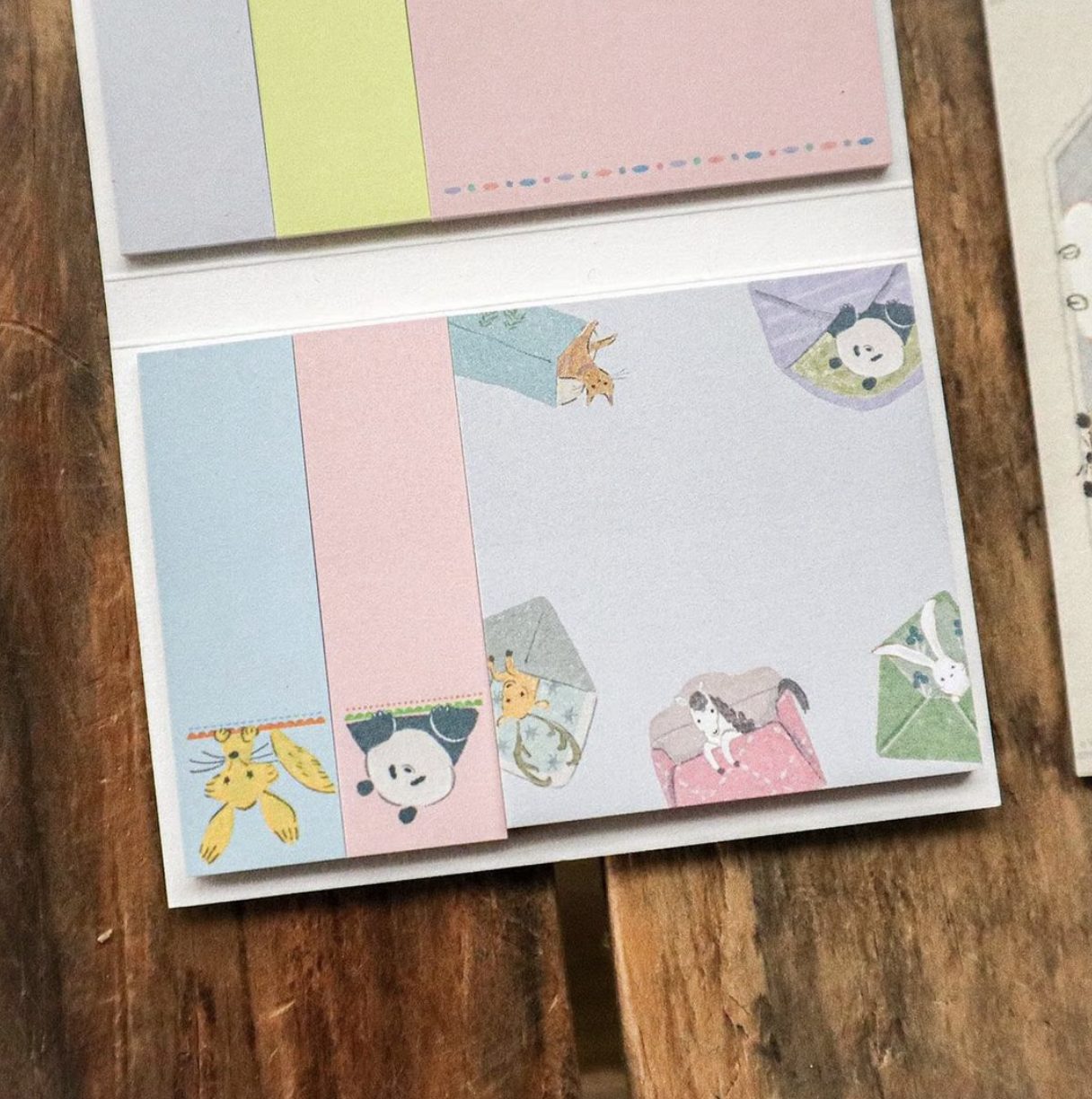 Meribun Hyokkori Animals Sticky Notes Set