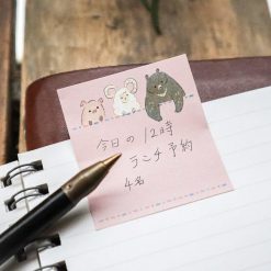 Meribun Hyokkori Animals Sticky Notes Set