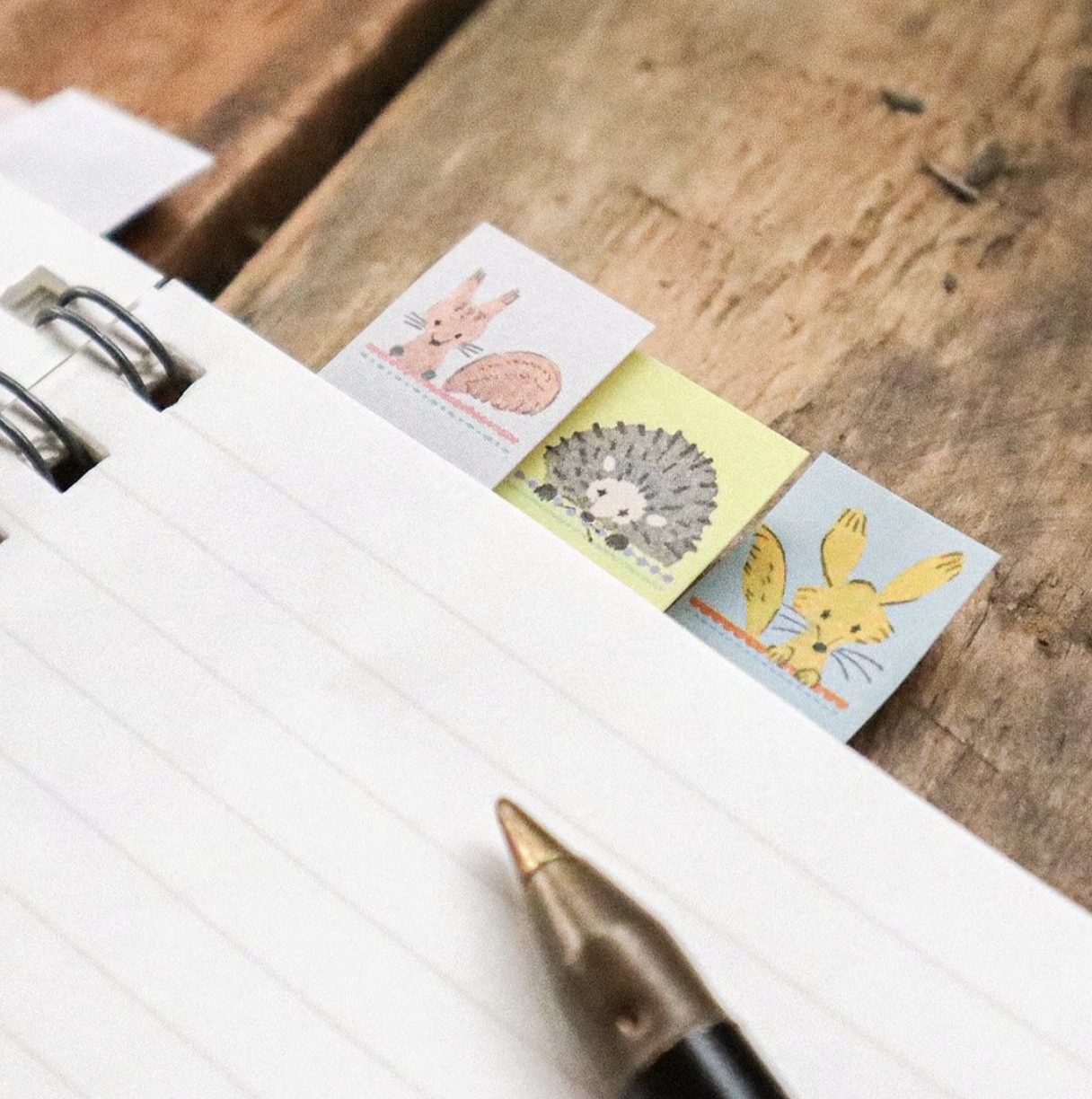 Meribun Hyokkori Animals Sticky Notes Set