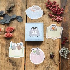 Meribun Penguin Die-cut Notecards