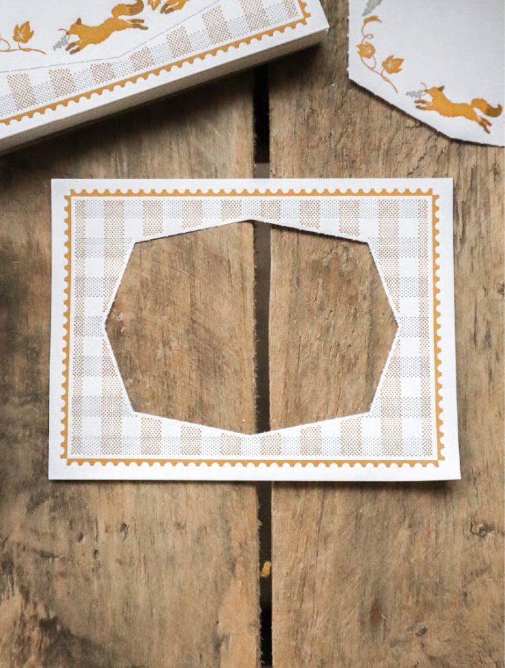 Merinomi 2way Letterpress Memo - Fox