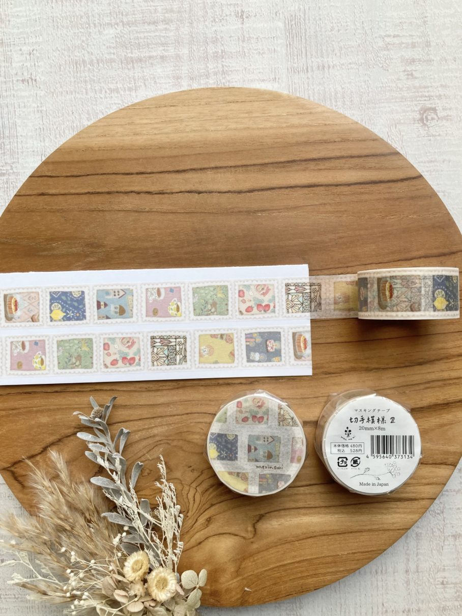 Merinomi Hyogensha Washi Tape - Stamp Pattern