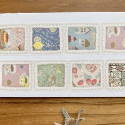 Meribun Hyogensha Washi Tape - Stamp Pattern